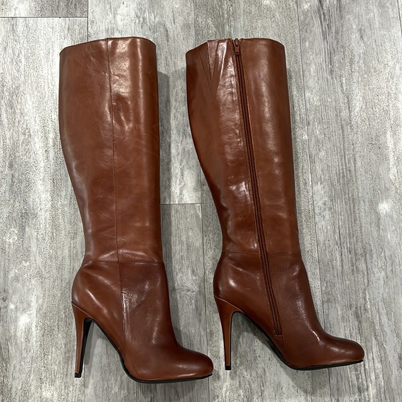 Aldo Morono Brown Leather Heeled Boots - Picture 5 of 10